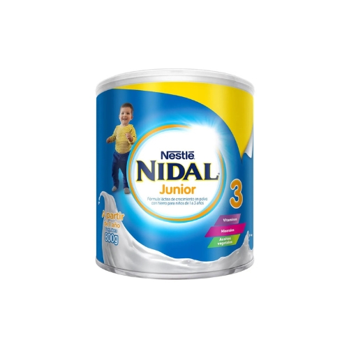 4X Fórmula Láctea NIDAL Junior 3 tarro 800g