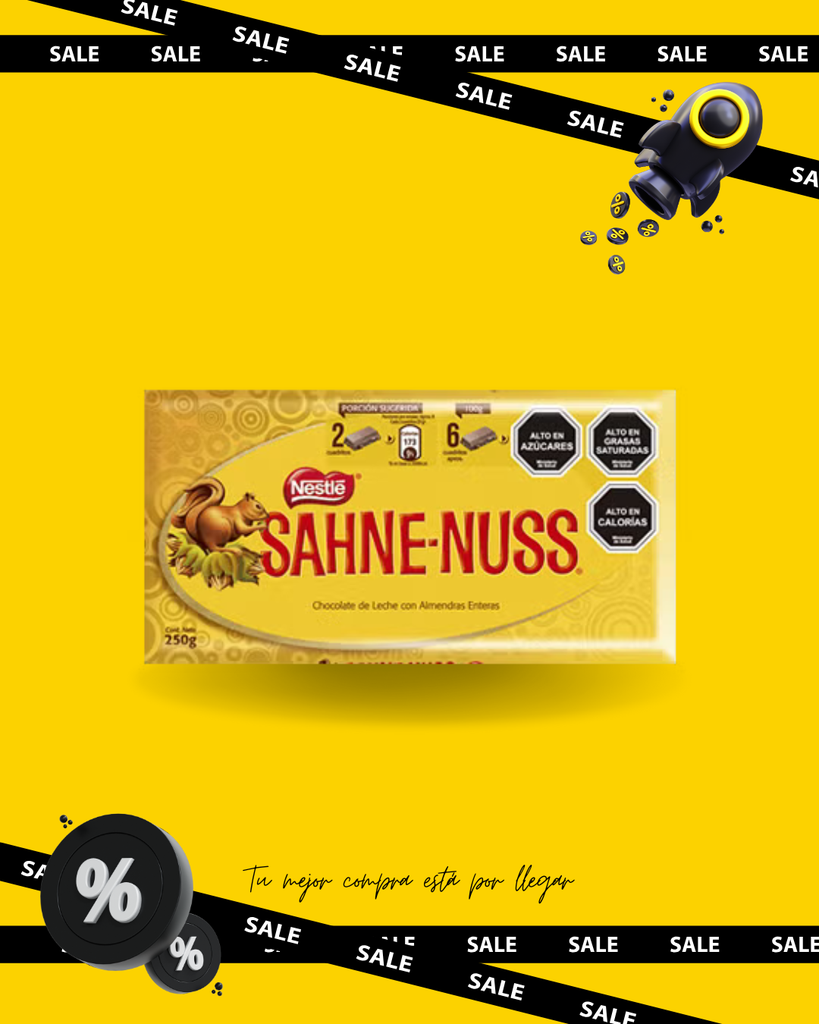 15x Chocolate SAHNE NUSS® Barra 250g