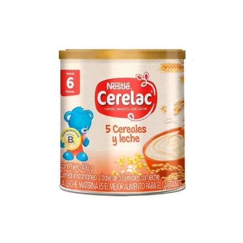 [1189900000] 12x Cereal Infantil CERELAC 5 Cereales 400g