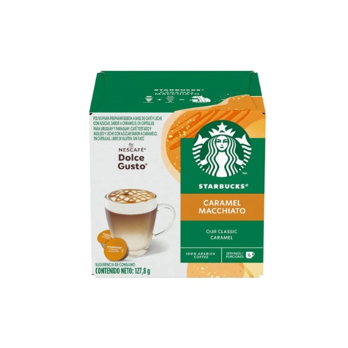 [1191000000] 3x STARBUCKS NESCAFÉ DOLCE GUSTO Caramel Macchiato 12 Cápsulas