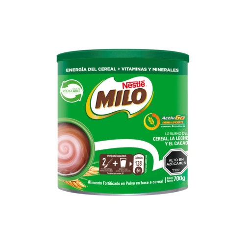 [1218300000] 3x Saborizante para Leche MILO ACTIV-GO Tarro 700g