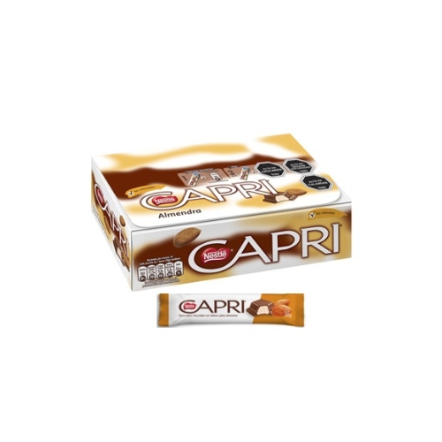 [1218900000] 2x Chocolate Relleno CAPRI Almendra Caja 24x30g