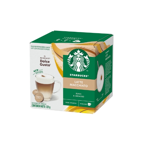 [1222200000] 3x Starbucks NESCAFÉ Dolce Gusto Latte Macchiato 12 Cápsulas