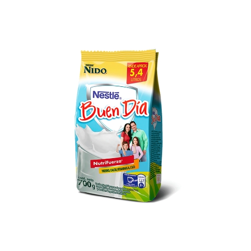 [1223700000] 4x Leche en Polvo NIDO Buen Día Bolsa 700g