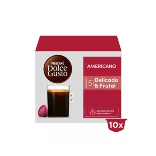 [1224600000] 3x Café NESCAFÉ Dolce Gusto Americano 10 Cápsulas