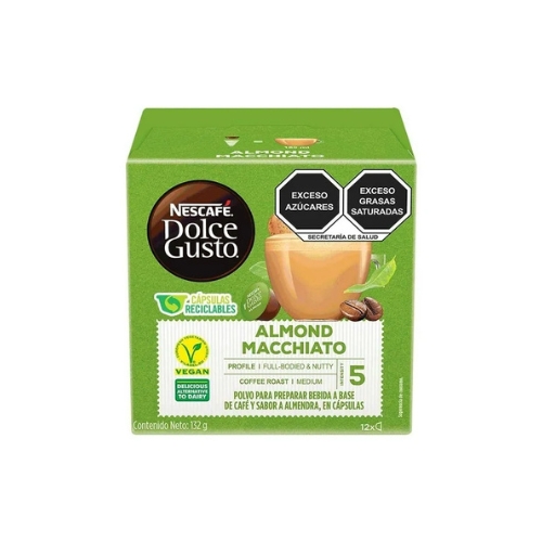 [1225700000] 3x Café NESCAFÉ Dolce Gusto Almond Macchiato 12 Cápsulas