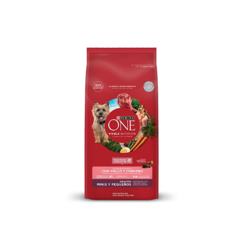 [1237200000] 1x Alimento seco para perro PURINA® ONE® Adulto Mini y Pequeño Pollo y Cordero 6kg 