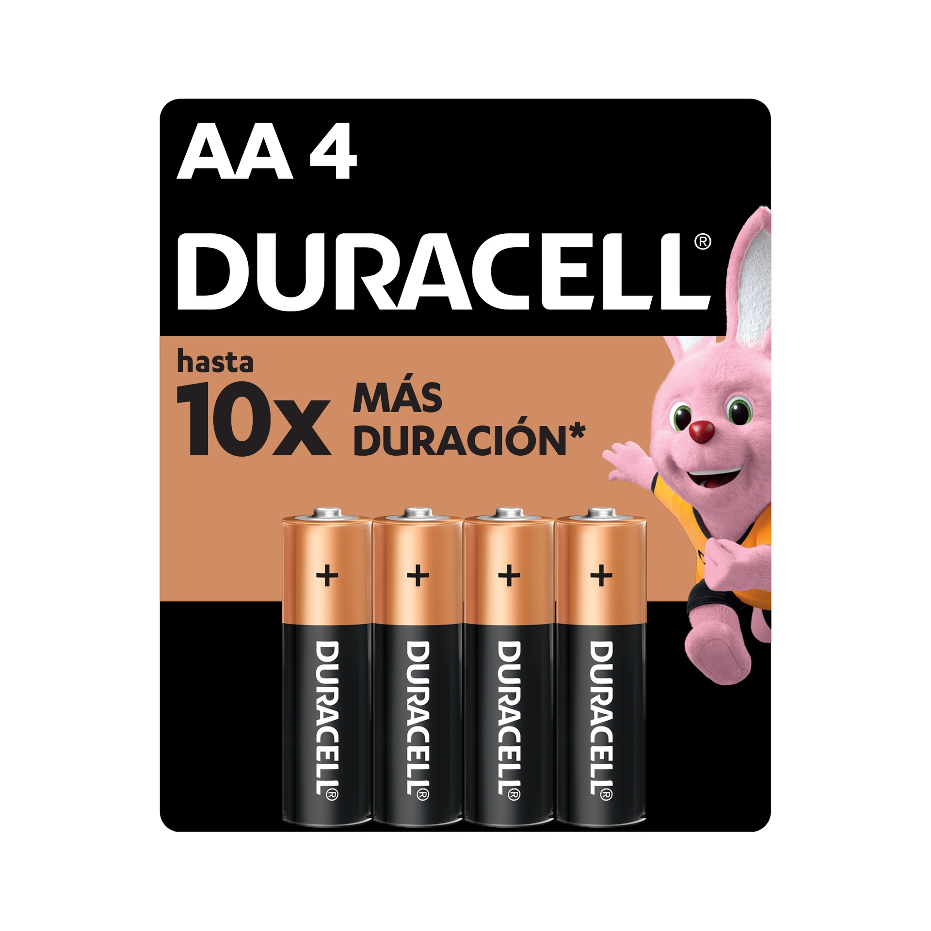[1246100000] 1x Pila Duracell AA, (4 pilas, batería doble A, DURA más)