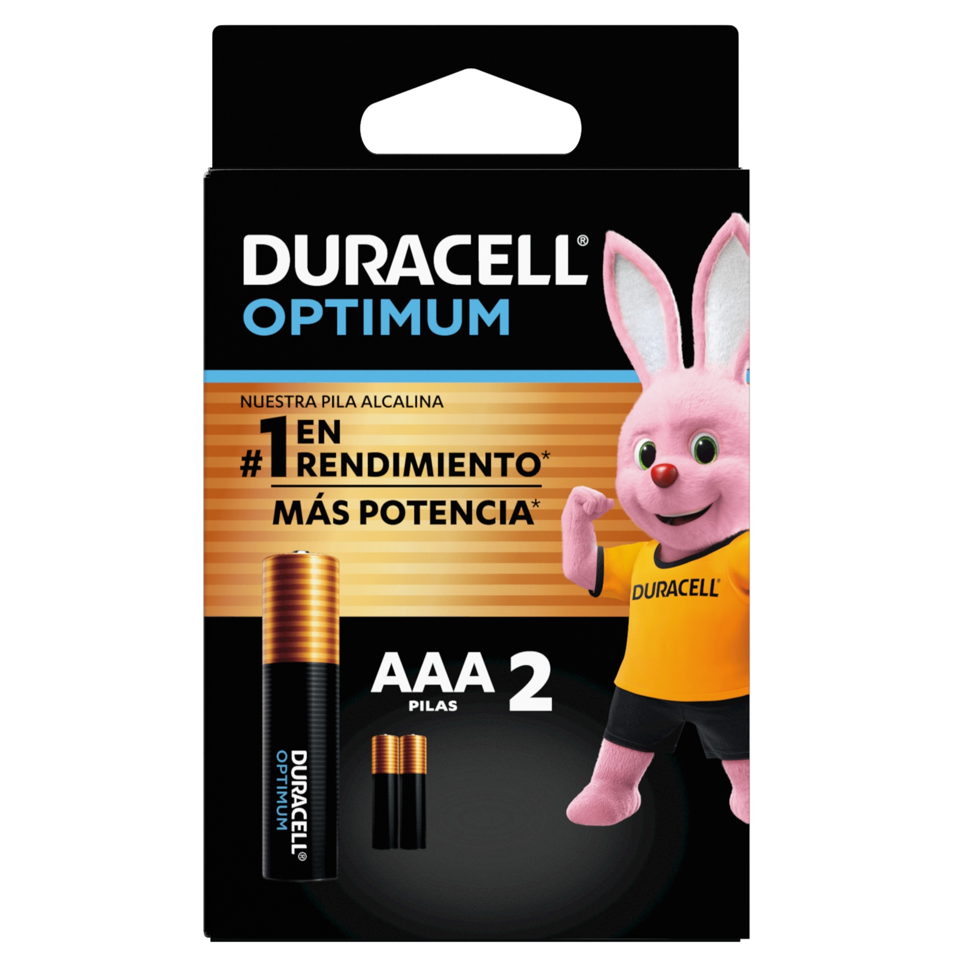 [1247700000] 1x Pila Duracell Optimum AAA, (2 pilas triple A, más POTENCIA)